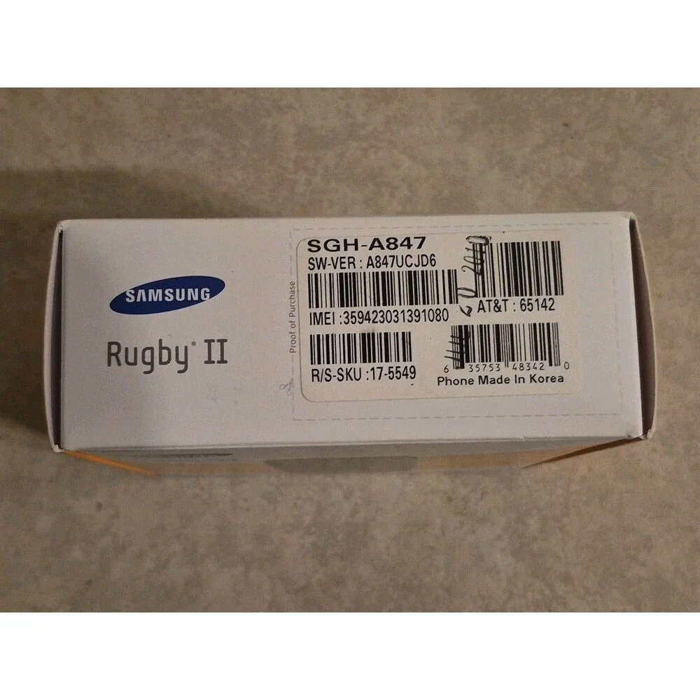 Samsung Rugby 2 II SGH-A847 - Black and Gray ( AT&T ) Cellular Flip Phone 2010